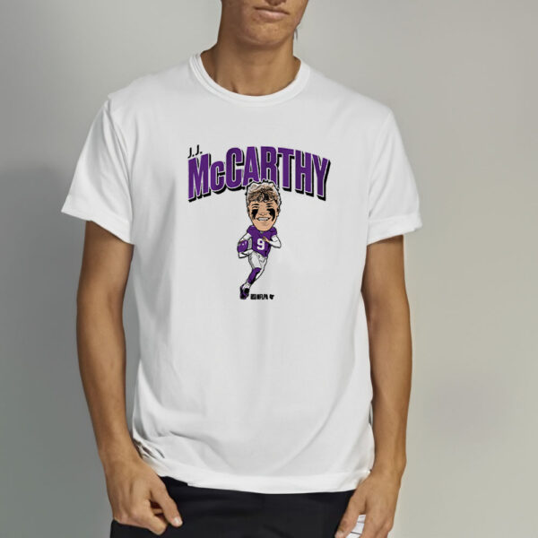 J.J. MCCARTHY CARICATURE T-SHIRT3