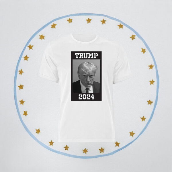 Infowars Real Trump Mugshot Never Surrender T-Shirts