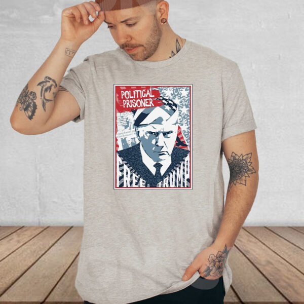 Free Trump Political Prisoner 2024 T-Shirt4