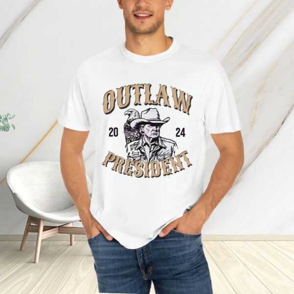 Outlaw President 2024 Trump Eagle T-Shirt4