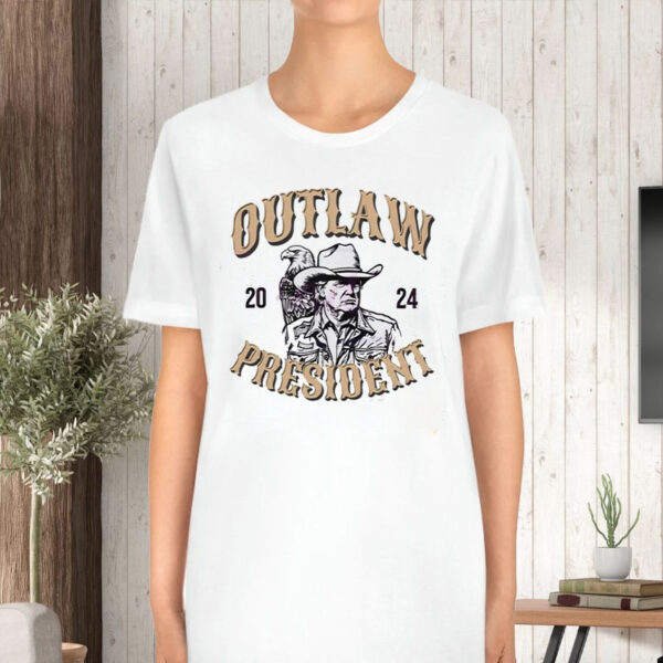 Outlaw President 2024 Trump Eagle T-Shirt5