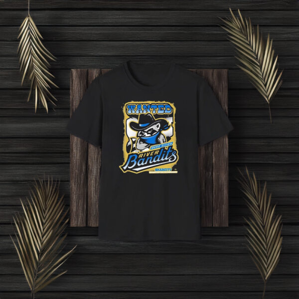 Wanted Quad Cities River Bandits Gravity T-Shirt