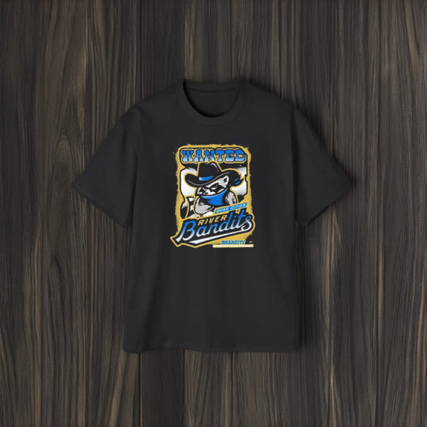 Wanted Quad Cities River Bandits Gravity T-Shirt1