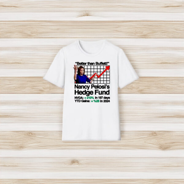 Better Than Buffett Nancy Pelosis Hedge Fund T-Shirt