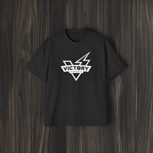 Black Victory Style Flag T-Shirt2