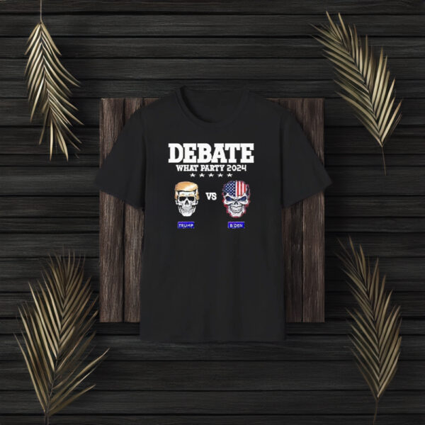 Debate Watch Party Trump Biden Skull 2024 Team 47 T-Shirt