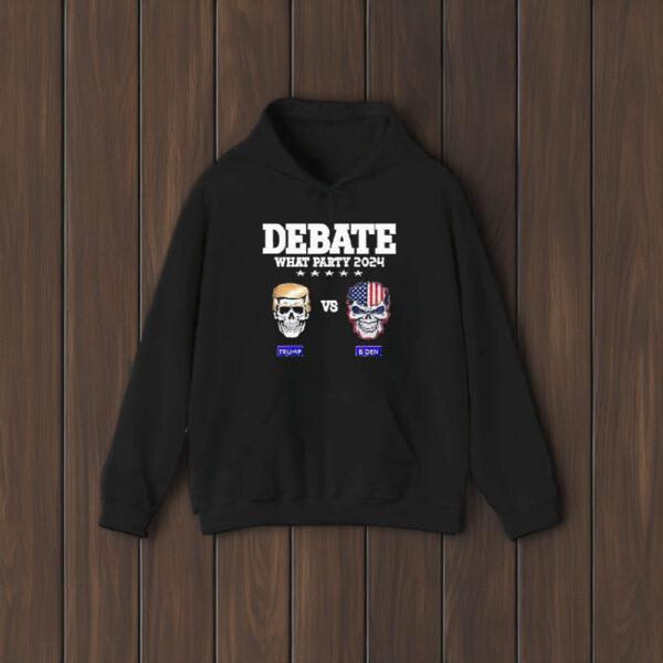 Debate Watch Party Trump Biden Skull 2024 Team 47 T-Shirt2