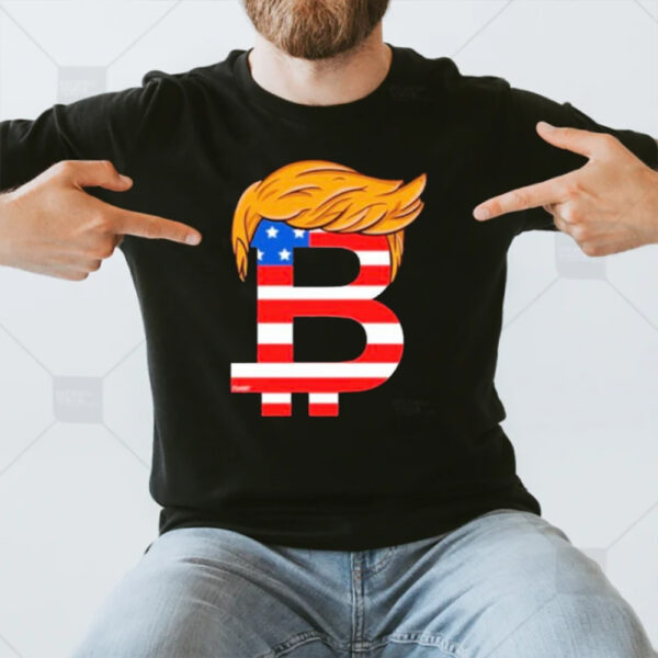 Donald Trump Orange American Man Bitcoin T-Shirt