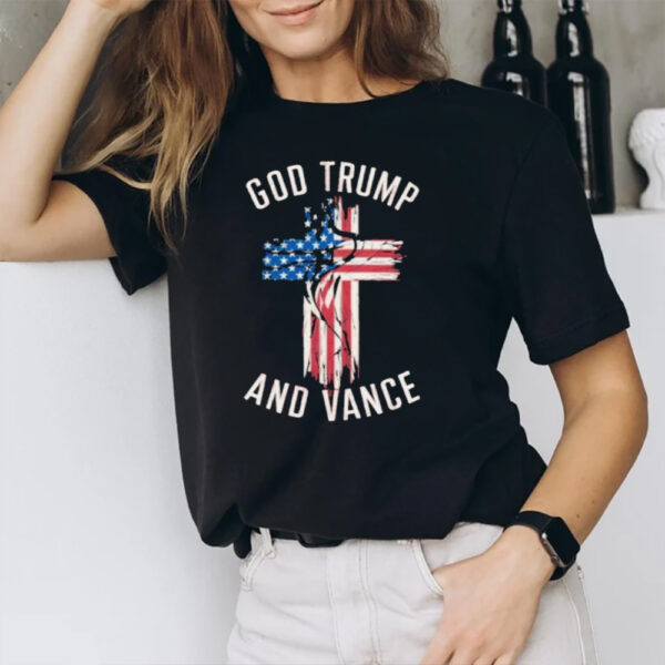 God Trump Shot And Vance T-Shirt1