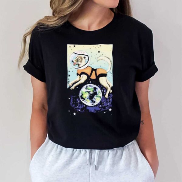 Laika CCCP Space Dog Art Tee1