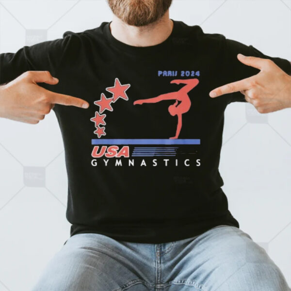 Paris 2024 Summer Games Team USA Gymnastics America Sports T-Shirt