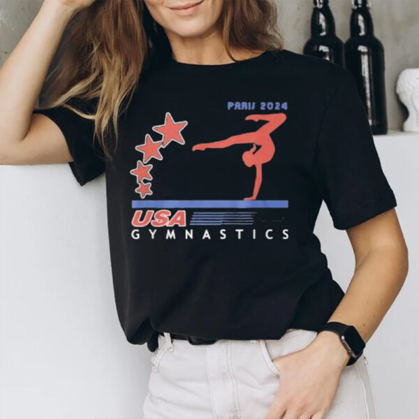 Paris 2024 Summer Games Team USA Gymnastics America Sports T-Shirt1