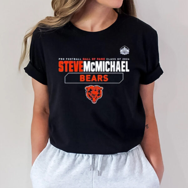 Pro Football Hall Of Fame Class Of 2024 Steve Mcmichael Bears T-Shirt1