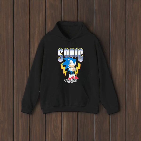 Sonic The Hedgehog Sonic Hedgy Metal T-Shirt1