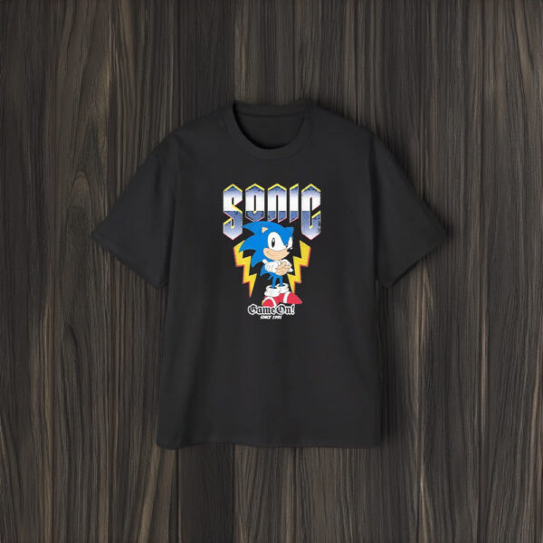 Sonic The Hedgehog Sonic Hedgy Metal T-Shirt2