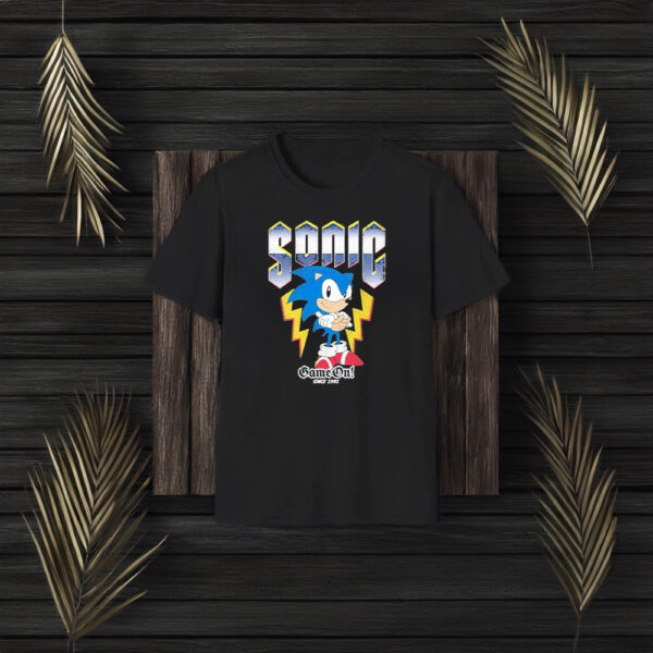 Sonic The Hedgehog Sonic Hedgy Metal T-Shirt3