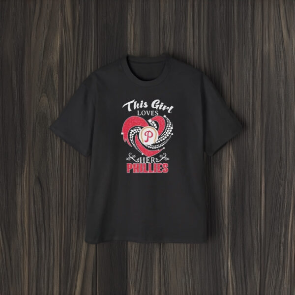 This Girl Loves Her Philadelphia Phillies Diamonds Logo T-Shirt1