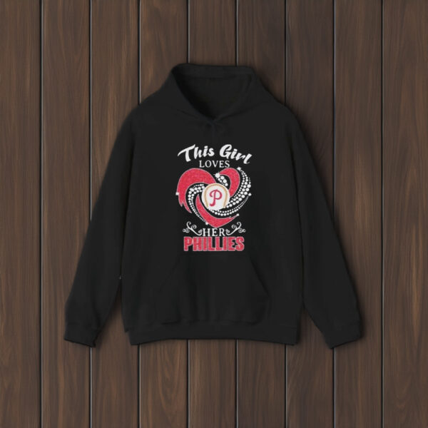 This Girl Loves Her Philadelphia Phillies Diamonds Logo T-Shirt2