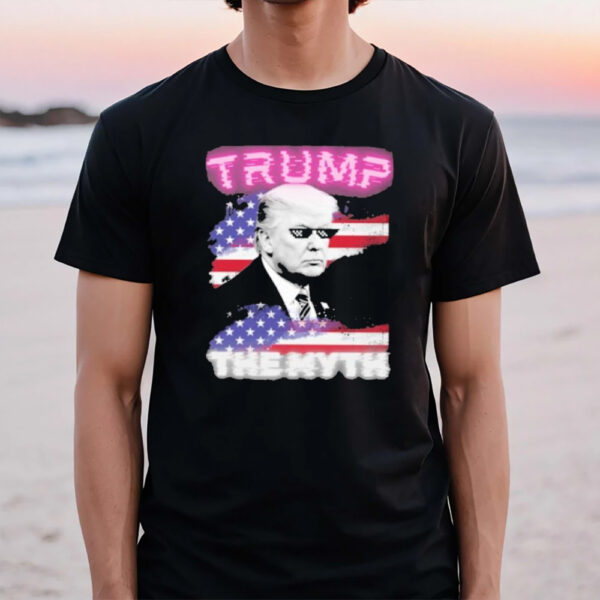 Trump American Flag The Myth T-Shirt1