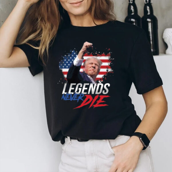 Trump Fight Legends Never Die Pennsylvania Rally T-Shirt1