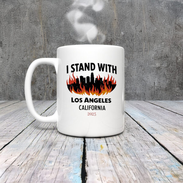 I Stand With Los Angeles California 2025 Mug Coffee