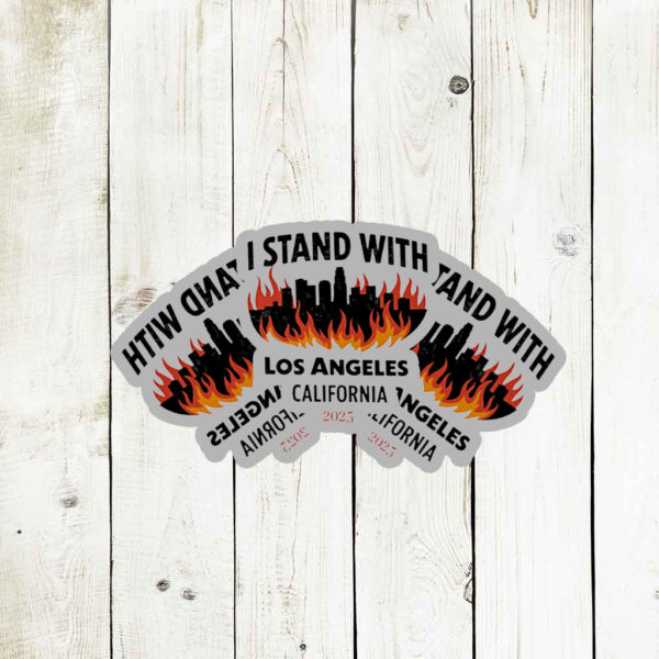 I Stand With Los Angeles California 2025 Stickers