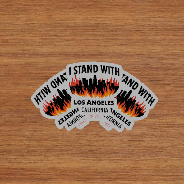 I Stand With Los Angeles California 2025 Stickers