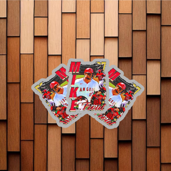 Los Angeles Angels Mike Trout 27 graphic Stickers