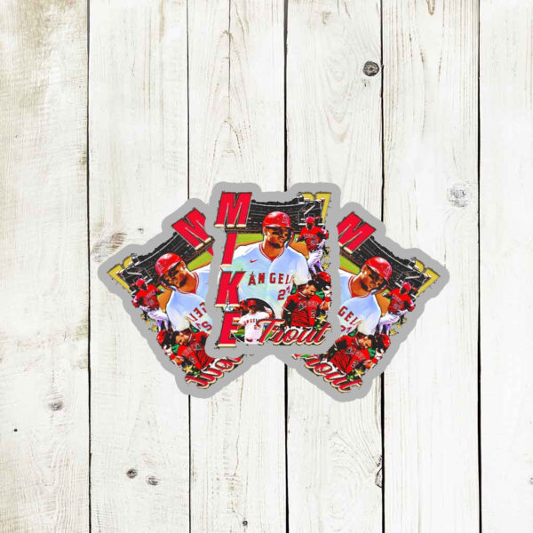 Los Angeles Angels Mike Trout 27 graphic Stickers