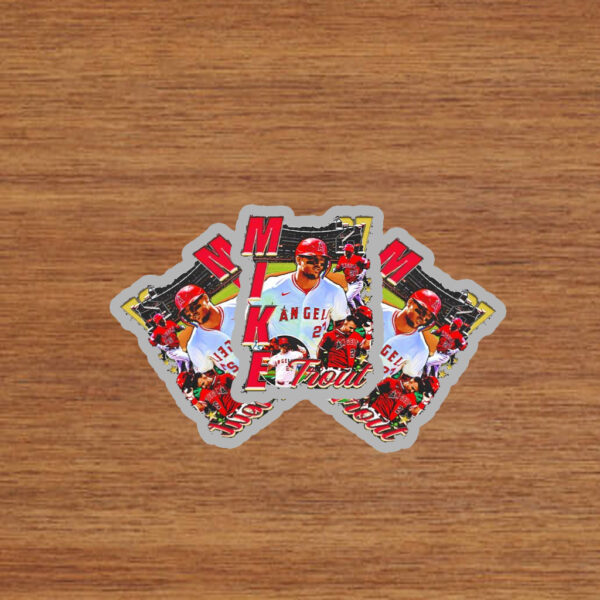 Los Angeles Angels Mike Trout 27 graphic Stickers