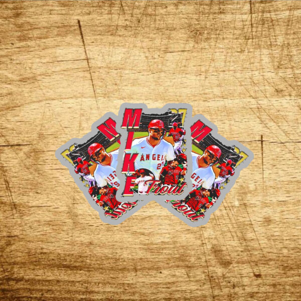 Los Angeles Angels Mike Trout 27 graphic Stickers