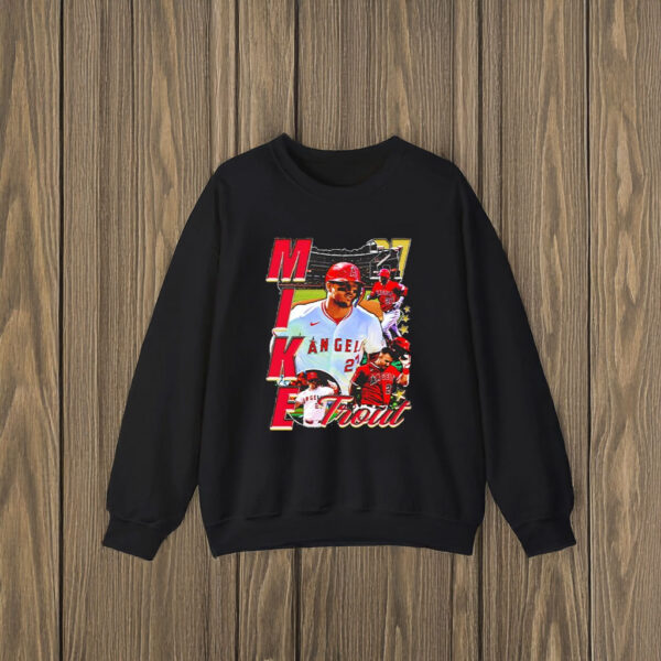 Los Angeles Angels Mike Trout 27 graphic T-shirts