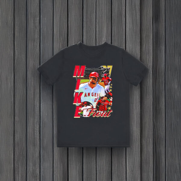 Los Angeles Angels Mike Trout 27 graphic T-shirts