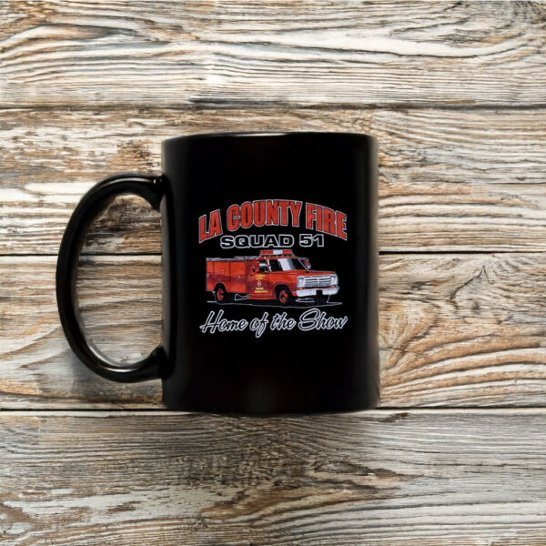 Los Angeles County Fire Station 127 Emergency!Show Shirt Squad 51 LARGE Mug Coffee