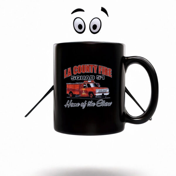 Los Angeles County Fire Station 127 Emergency!Show Shirt Squad 51 LARGE Mug Coffee