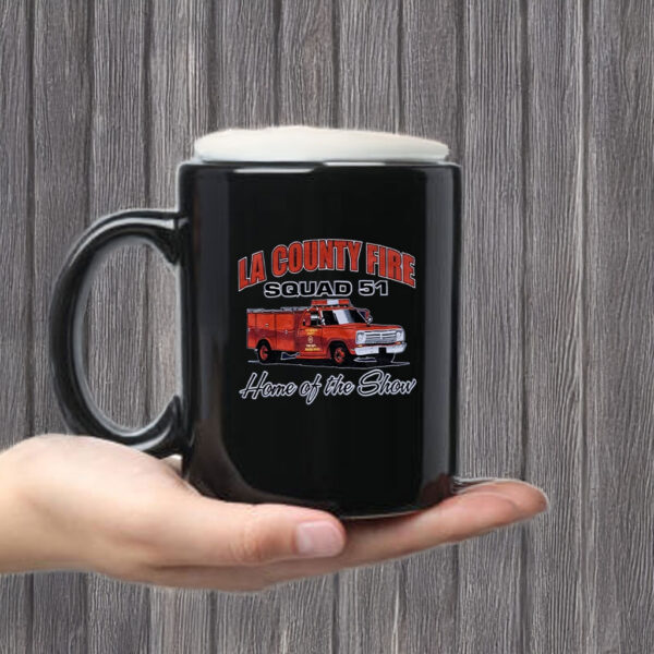 Los Angeles County Fire Station 127 Emergency!Show Shirt Squad 51 LARGE Mug Coffee