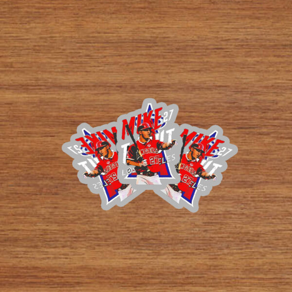 Mike Trout 27 Baseball Lover Los Angeles Angels Stickers