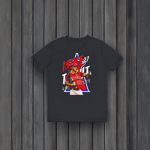 Mike Trout 27 Baseball Lover Los Angeles Angels T-shirts