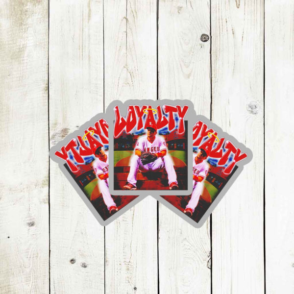 Mike Trout Los Angeles Angels Loyalty Stickers